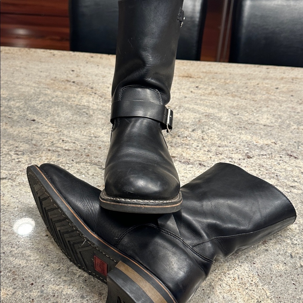 Mason Black Leather Engineer Boot - image 13